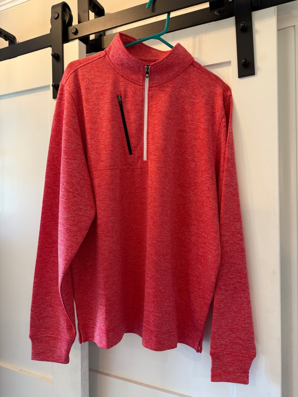 FJ Men's Red Quarter-Zip Pullover